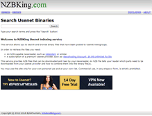 Tablet Screenshot of nzbking.com